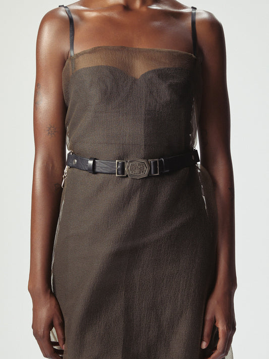 Magliano Leather Club Belt Black