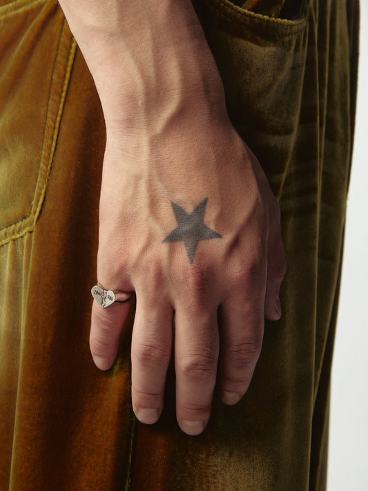 Micro Broken Welded Ring Silver