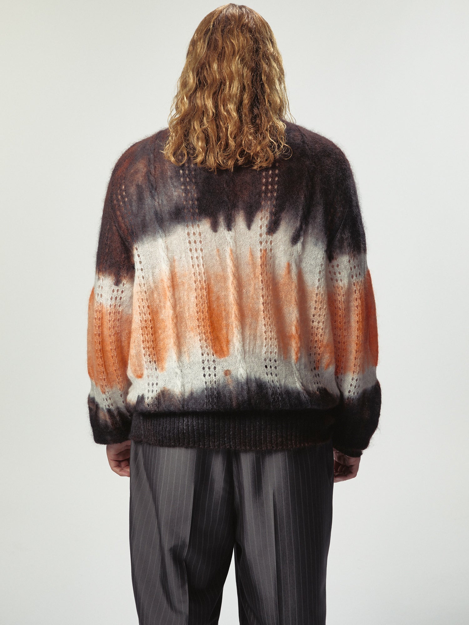 Psychedelic Bimbo Cardigan Orange Mix