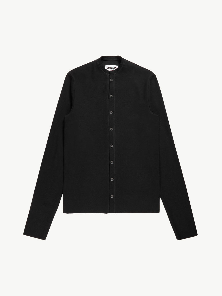 Nudo Serafino Long Sleeve Black - Magliano