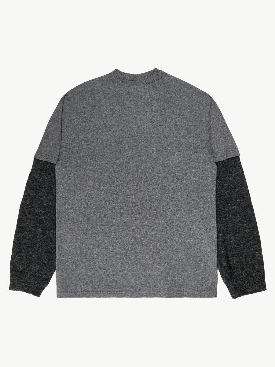 Trauma Knitted Long Sleeve Dark Melange - Magliano