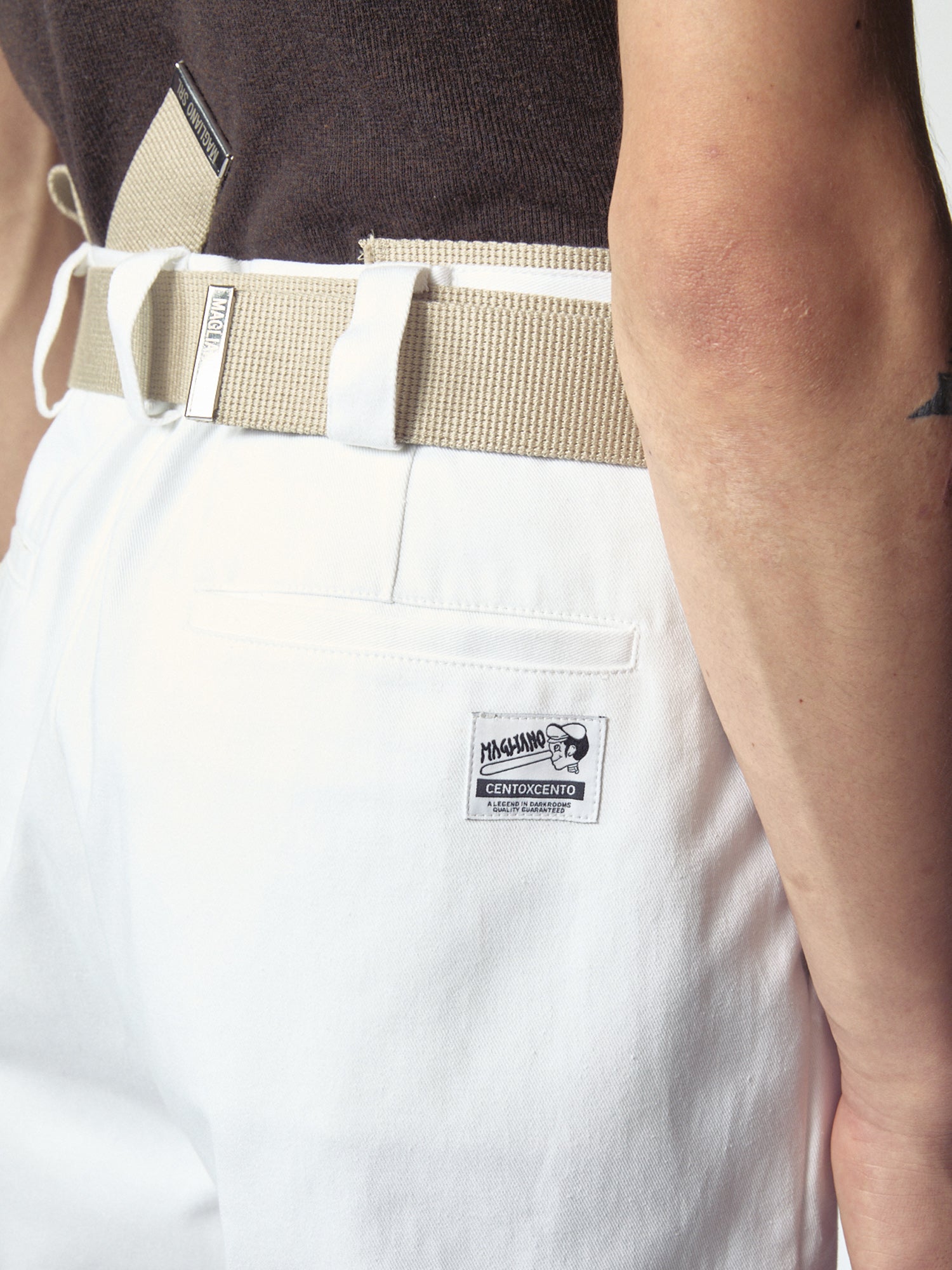 100X100 Work Pants White