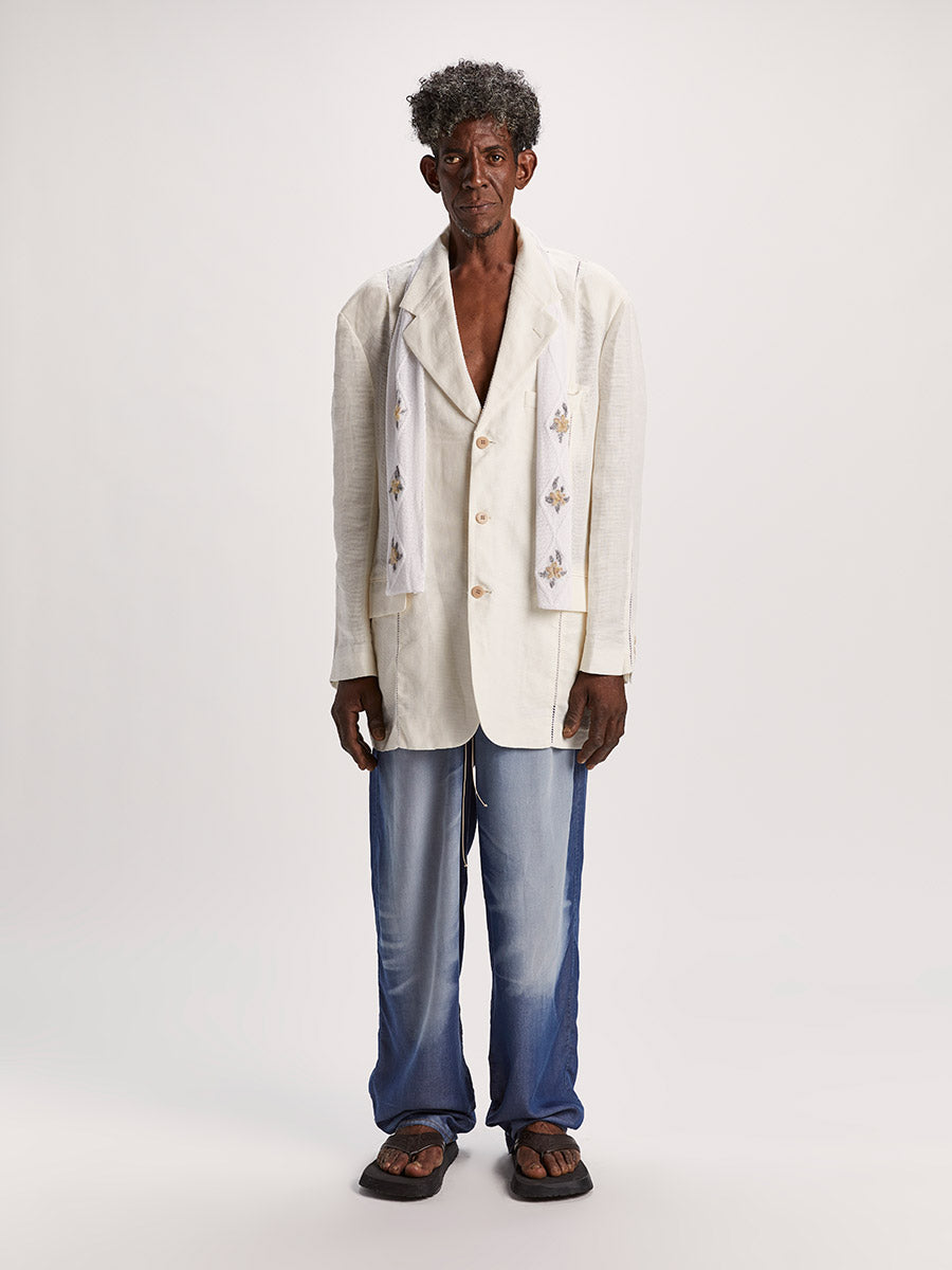 Cormagliano Scarf White - Magliano