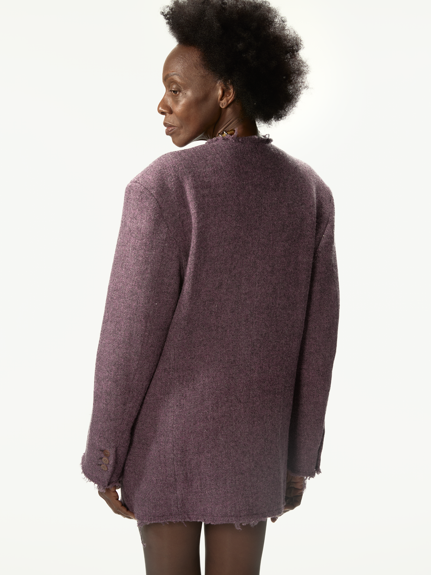 Acid Tweed Roundneck Purple Mix - Magliano