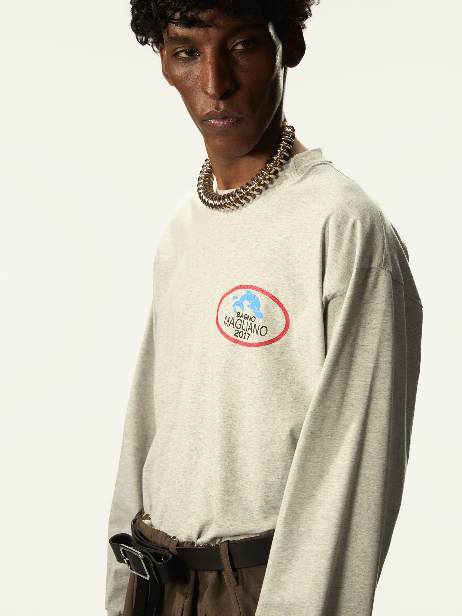 Bagno Magliano Long Sleeve Light Melange - Magliano