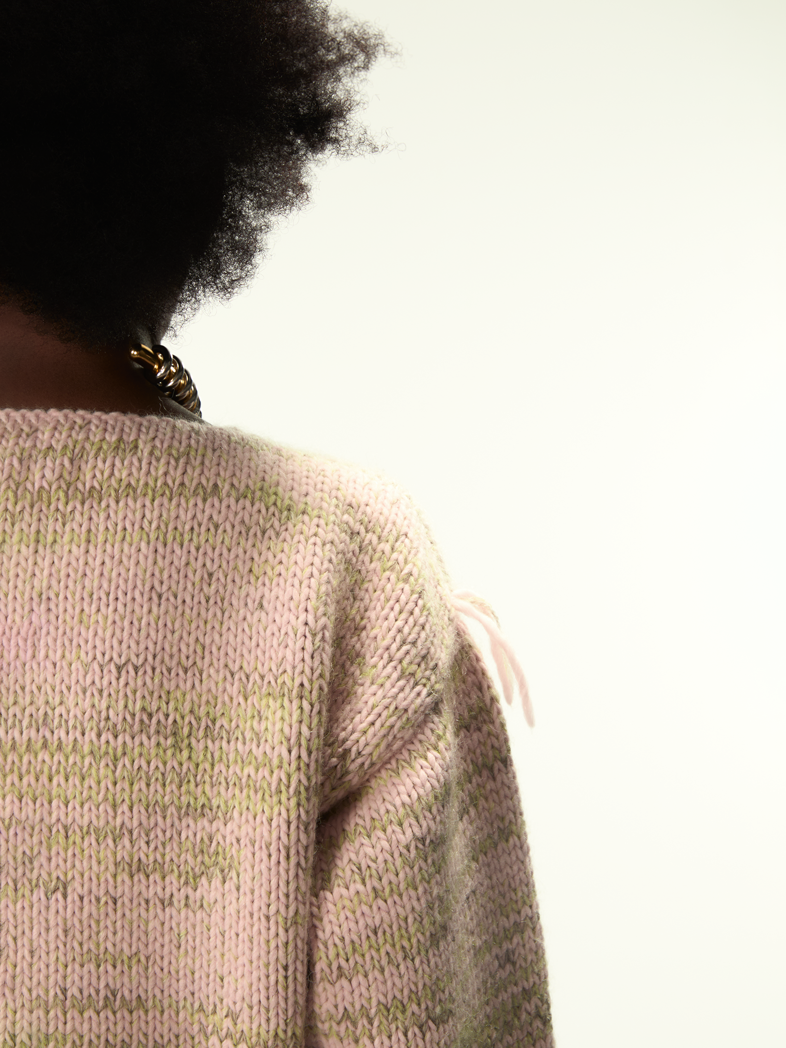 Freaky Knitted Roundneck Pink Mix - Magliano