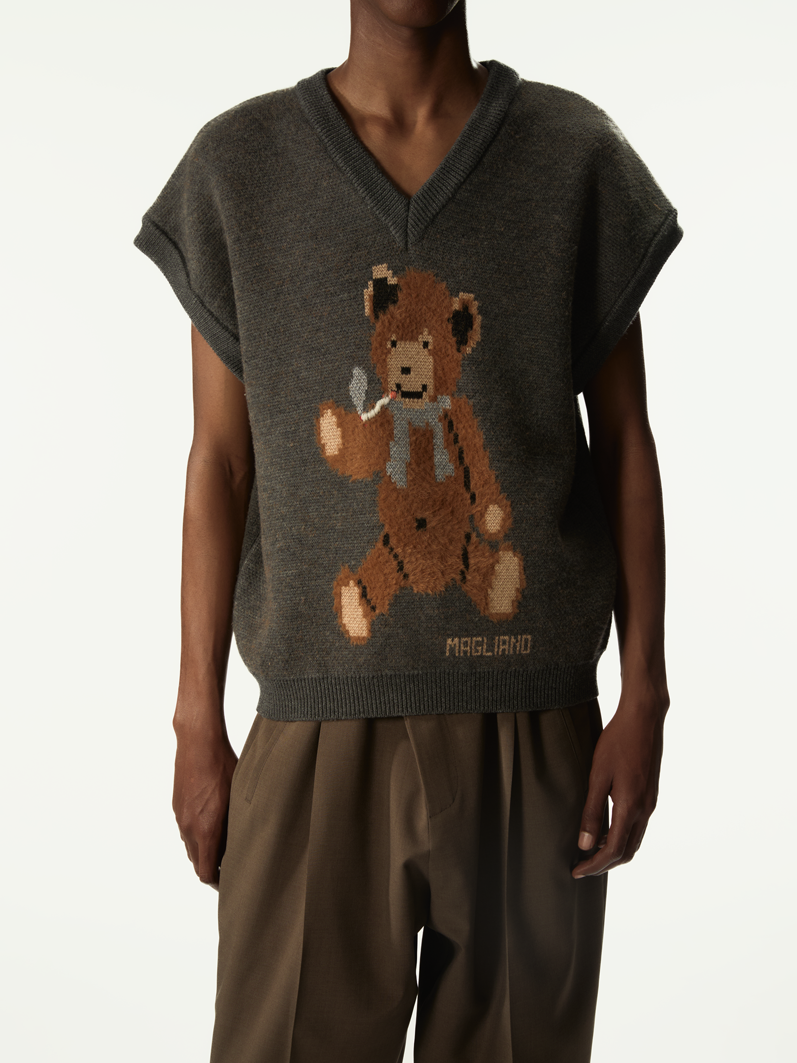 Teddy Bear Vest Hazelnut - Magliano
