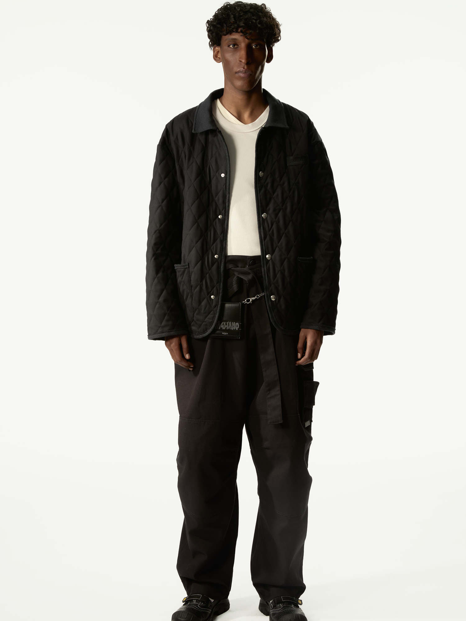 Prof Padded Jacket Black - Magliano