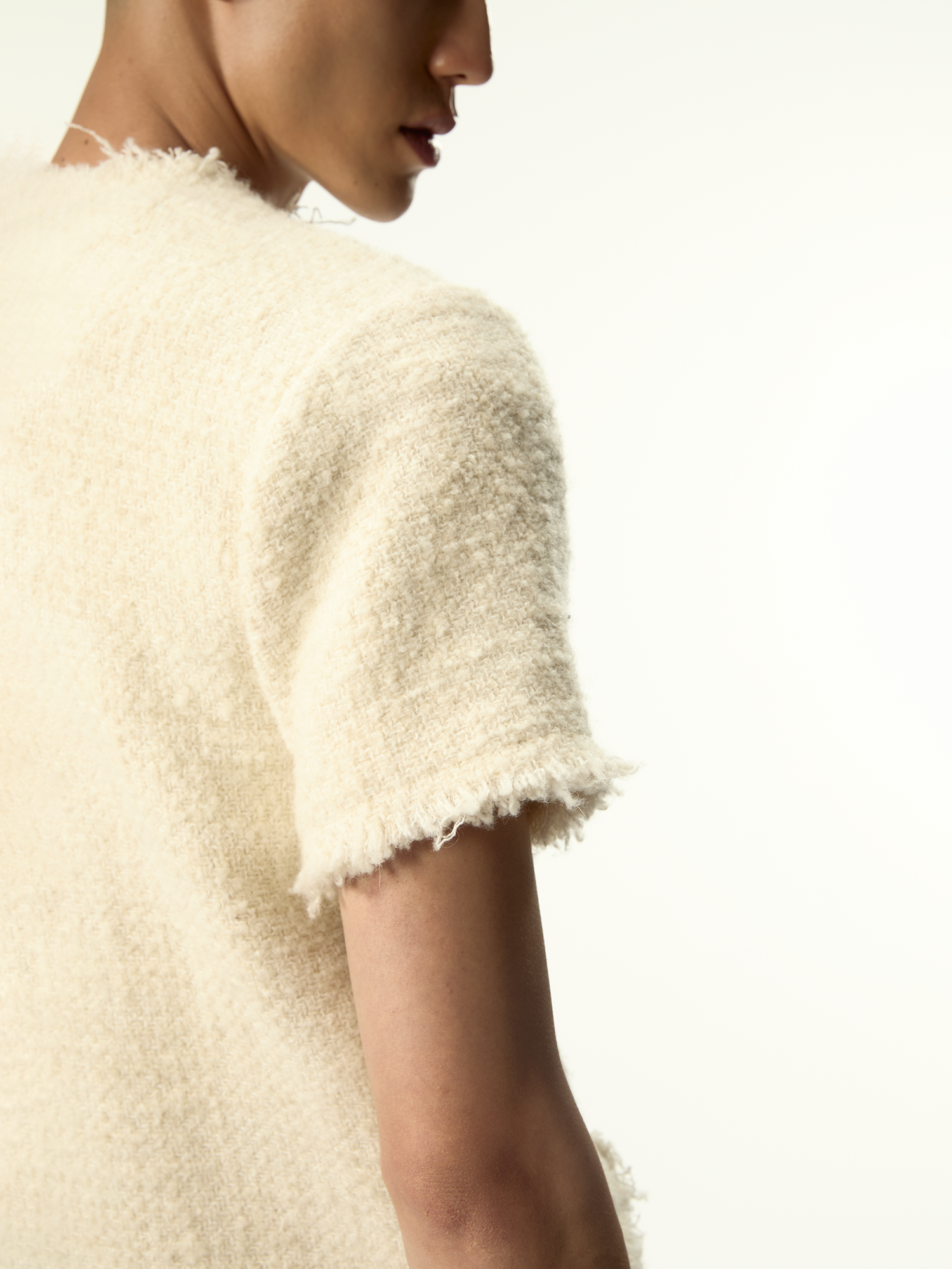 Darkettone Boucle Tee Off White - Magliano