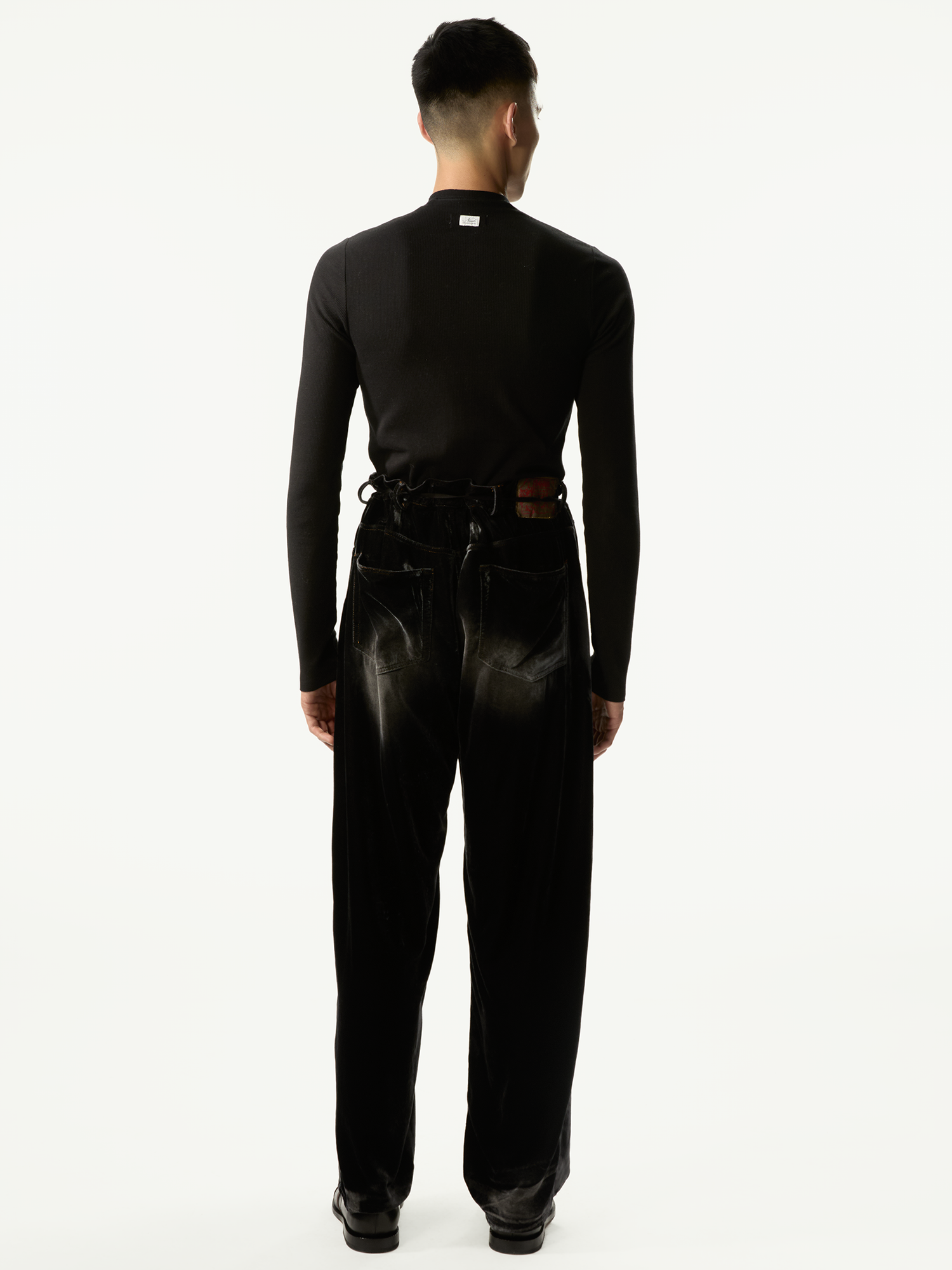 Nudo Serafino Long Sleeve Black - Magliano