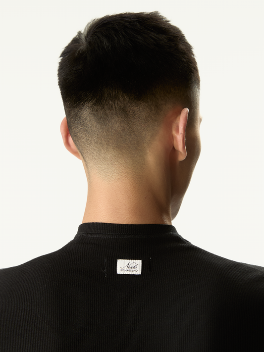 Nudo Serafino Long Sleeve Black - Magliano