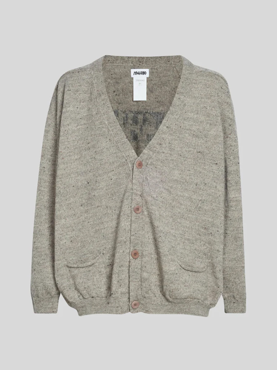 Grampa Cardigan Light Grey - Magliano
