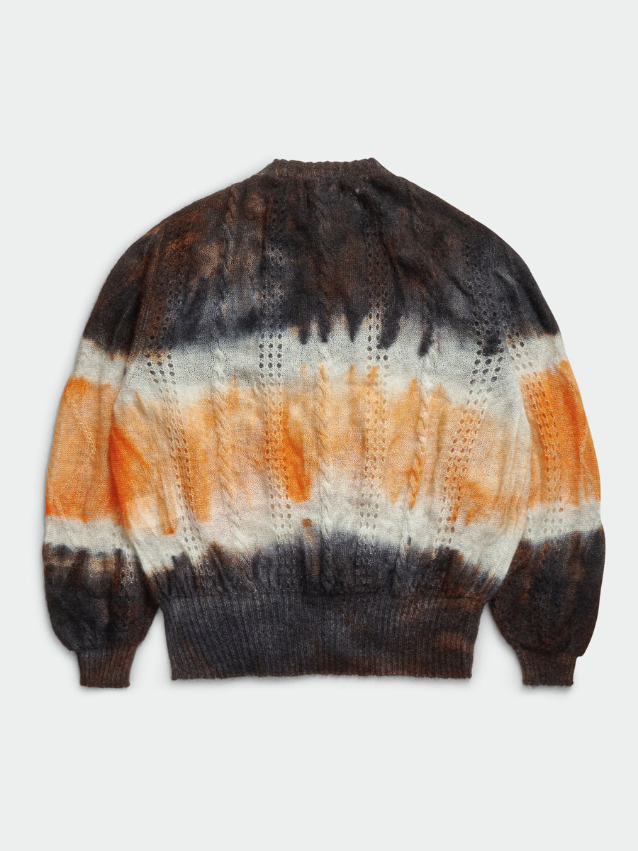 Psychedelic Bimbo Cardigan Orange Mix