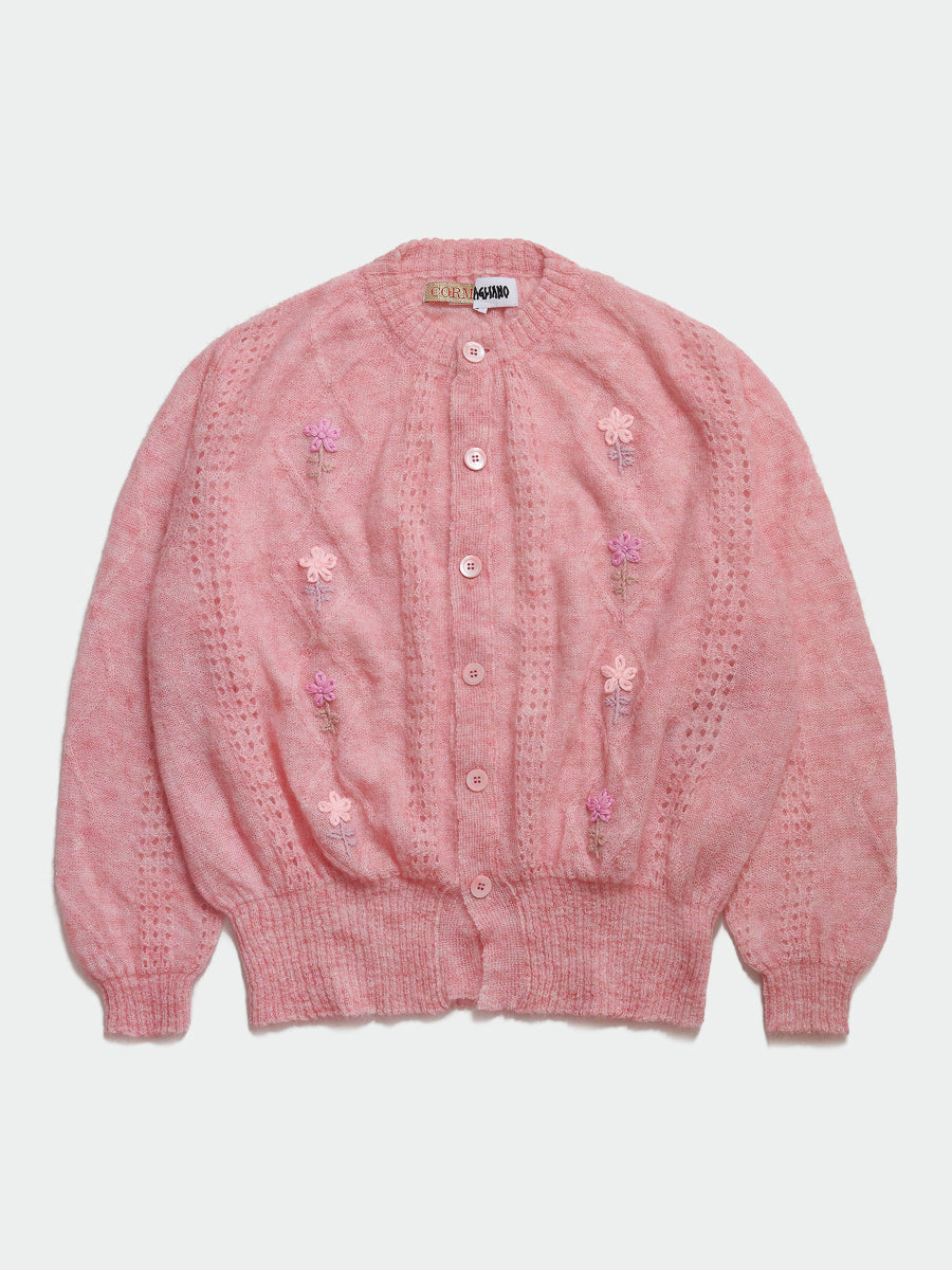 Cormagliano Mohair Cardigan Pink - Magliano
