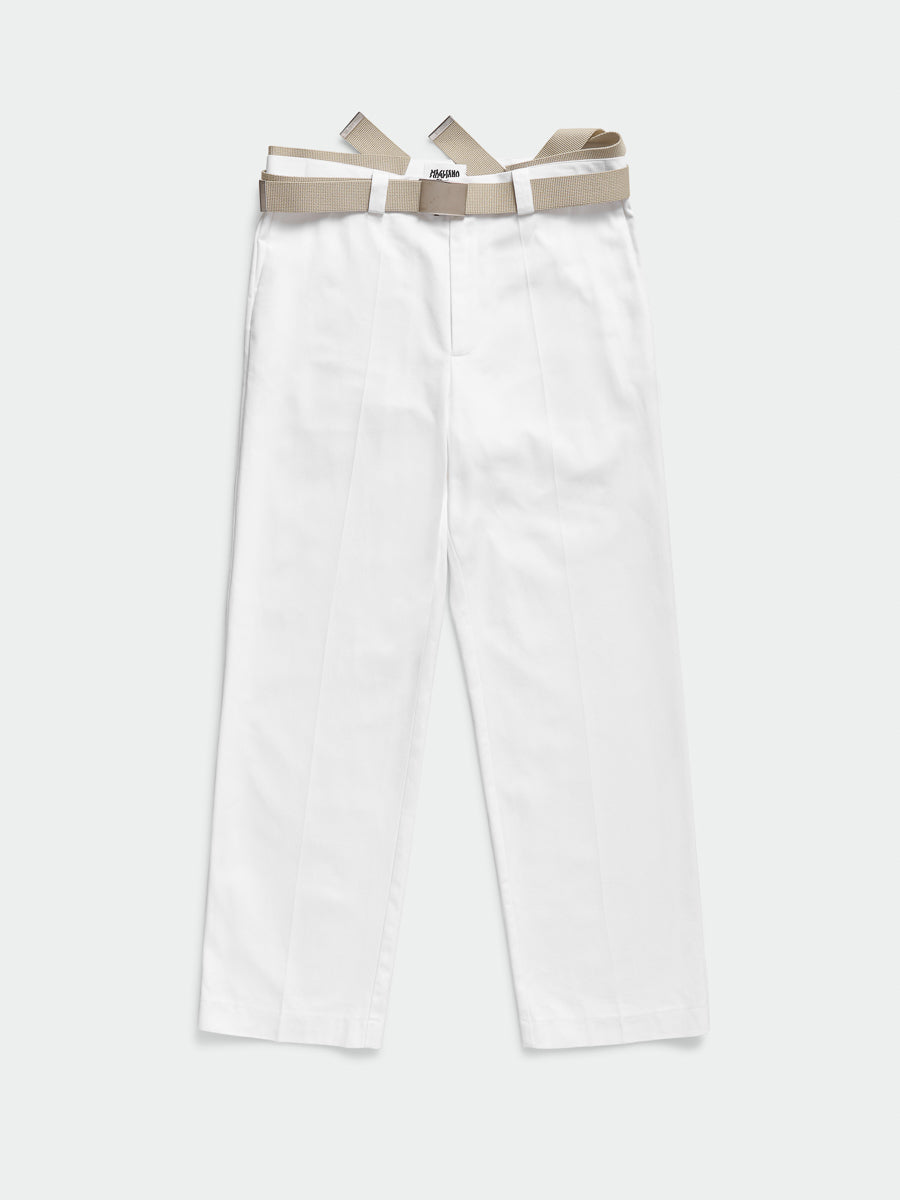 100X100 Work Pants White