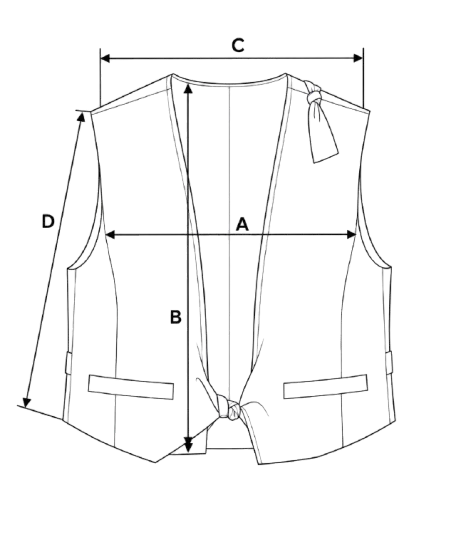 Size Guide Clothes – Dawn Knotted Vest